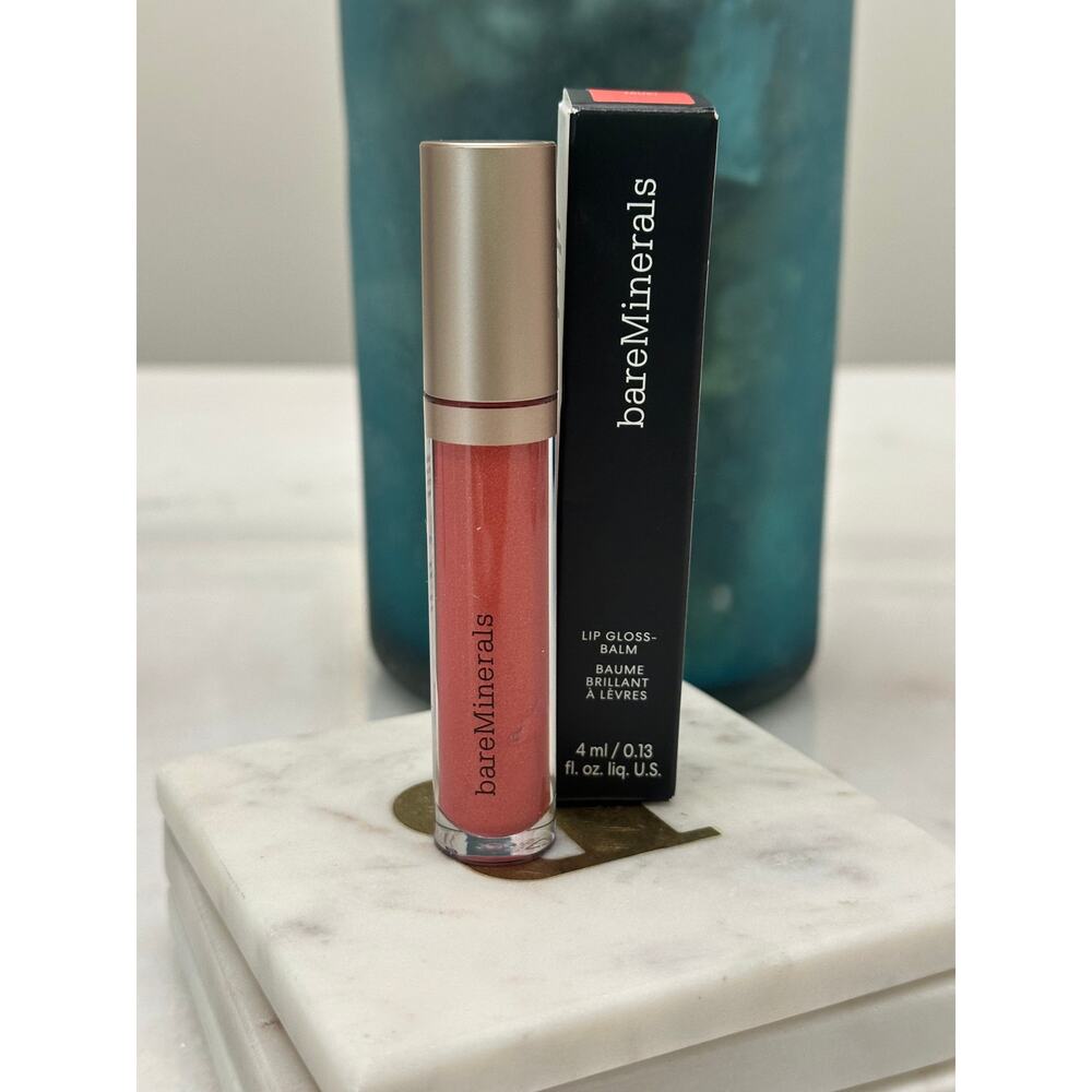 BareMinerals Mineralist Lip Gloss Balm Trust Coral Pink Full Size NIB HTF